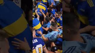 Esta es la banda de los bosteros 💙💛💙 #boca 1 - 0 #atleticotucuman