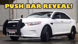 Police Interceptor Sedan push bar reveal!