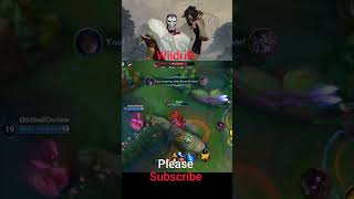 Jhin movement speed + Alistar headbutt reaction dodge #wildrift #shorts