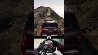 GTA V - GMC Yukon & Landcruiser V8 Offroad Convoy Steering Wheel Gameplay