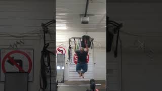 First Attempt at a ring style Pull Up #overweight #shorts #motivation #bodyweight