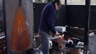 forging a square taper on 12mm square bar