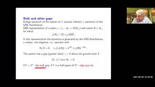 Bruno Nachtergaele - Gapped phases of correlated matter in the framework of operator algebras