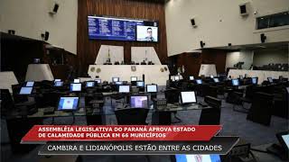 ALEP APROVA ESTADO DE  CALAMIDADE PÚBLICA EM 66 MUNICÍPIOS