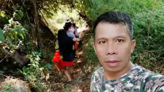 family bonding going to busay falls at dacap sur