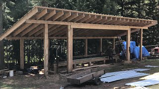 Homemade Sawmill Shed Prt.5