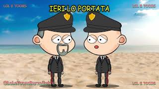 TOP BARZELLETTA DIVERTENTE DEL GIORNO! DUE CARABINIERI IN SPIAGGIA battute animate