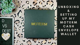 Unboxing & setting up my Moterm cash envelope wallet