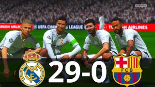 MESSI, RONALDO, MBAPPE, NEYMAR, ALL STARS | REAL MADRID 29-0 BARCELONA