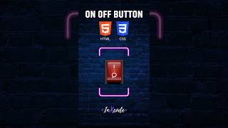 ON OFF Button in HTML and CSS🎚 | #shorts #collab #html #css #ytshort