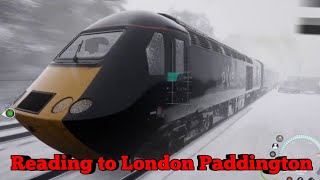 TSW - Train Sim World | Reading to London Paddington in the Heavy snow and ice conditions | Class 43