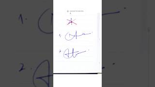 A letter signature #shorts #viral #trending #signature #new #amazing #satisfying