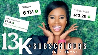 How I GAINED 13K+ Subscribers in 7 Days on YouTube | 5 Tips To GROW on YouTube