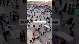 view from the top @ jamaa El fna square Marrakesh #marrakech #shorts #explore #morocco