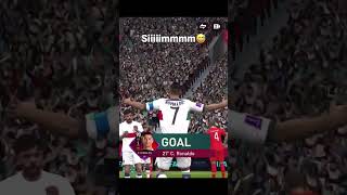 Cristiano first score on the Qatar 2022 World Cup, #gaming #fifamobile #cristianoronaldo #dribbling