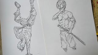 sanemi shinazugawa drawing easy. How to draw sanemi shinazugawa #anime #manga #sanemi #art #drawing