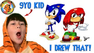 9yo Autistic Savant Draws - Sonic and Knuckles