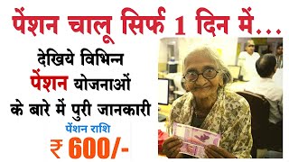 सभी पेंशन योजनाओं के बारे में पूरी जानकारी (full complete information about all pension schemes)