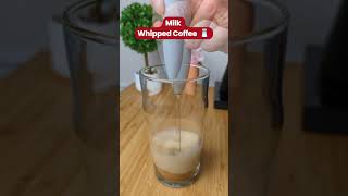 Watch Us Make Milk Whipped Coffee #shorts #coffee #icedcoffee