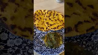 Maki ke Roti and Aloo palak