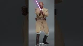 Star Wars: El ataque de los clones Mace WinduTM #MaceWindu #StarWars #short  #HotToysCollectibles