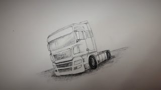 How to draw a truck MAN