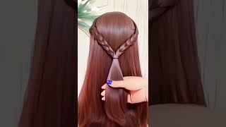 bun hairstyle tutorial 😘💖#trending hairstyle for beginners 🥰💕#party hairstyle ❤️#shorts