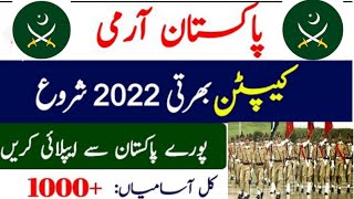 Join Pak Army Jobs 2022 As Regular Commissioned Officer (1000+ Posts