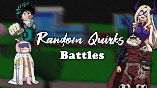 Random Quirks Battles | Boku No Roblox Remastered