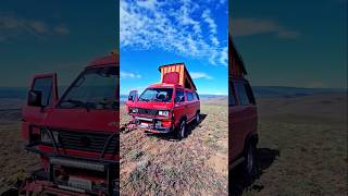 On top of the world! #vanlife #pnw #overlanding #share #viralsong