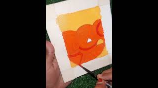 ||Ganpati acrylic painting||ganesha painting||#trending #karabi#art#shortvideo #ganpati #viral