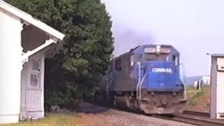 Conrail's East Penn 1991: A Summer By The Tracks | Railfanning | Freight Train Watching | Mainline