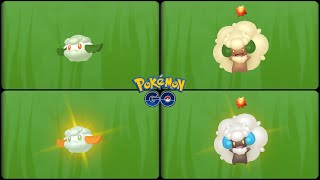 Pokemon GO: Evolving Normal & Shiny Cottonee into Normal & Shiny Whimsicott