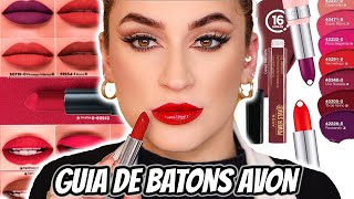 DESVENDANDO AS CORES DE BATONS DA AVON! + de 40 TONS!