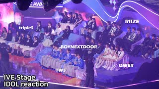 IVE stage IDOL Reaction (RIIZE TWS BOYNEXTDOOR tripleS QWER) 241130 MMA