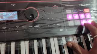 Roland Xps 30 phrase pad.    How to play tone