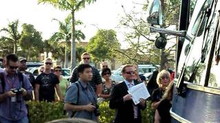 Newt Gingrich arrives in Fort Myers, Florida