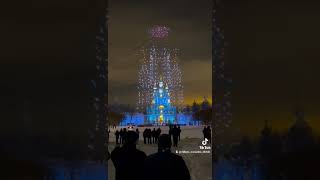 festejo de año nuevo en el convento snolny  en Rusia.