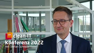 Stefan Schnorr über eine nachhaltige, digitale Zukunft | clean-IT Konferenz 2022