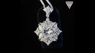 合計 約 1.038 ct メイン 0.5 ct D VVS1 EX N GIA ミックスシェイプ エレガント チャーミング　ダイヤモンド ネックレス