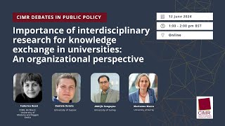 Importance of interdisciplinary research for knowledge exchange universities