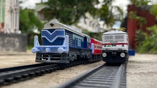 Coal Wagons Train WAP7 & Rajdhani Express Train