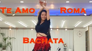 [초급 바차타 ] Te Amo Roma Bachata  linedance l Demo l Beginner l 떼 아모 로마 바차타 라인댄스#Bachata#인천라인댄스#초아라인댄스