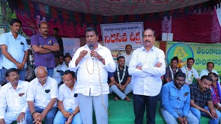 JAGTIAL REPORTER'S HUNGER STRIKE CLOSED LAXMAN KUMAR&SANJAY KUMAR PROMISED TO GIVE THE HOUSE SITE'S