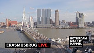 Live Stream - Erasmusbrug, Kop van Zuid, Cruise Terminal Rotterdam