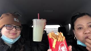 #WENDY’S CAR MUKBANG BACONATOR COMBO|| MichigAnalyn