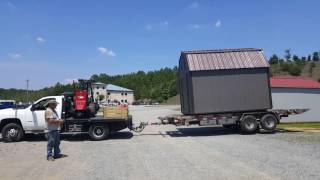 Showing extra wheels on trailer