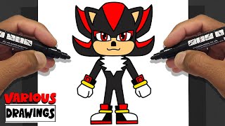 How To Draw SHADOW - SONIC 3 The Hedgehog 3