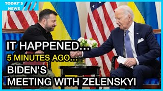 Ukrainian President Volodymyr Zelenskyy has held a meeting with US President Joe Biden