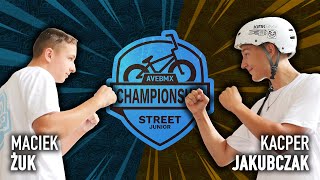 AveBmx Championship Street Junior - Maciek Żuk vs Kacper Jakubczak [1/4]